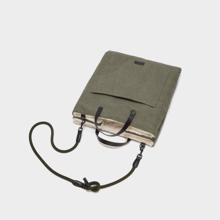 Переносний лежак для собак Cloud7 Travel Canvas Оливковий M