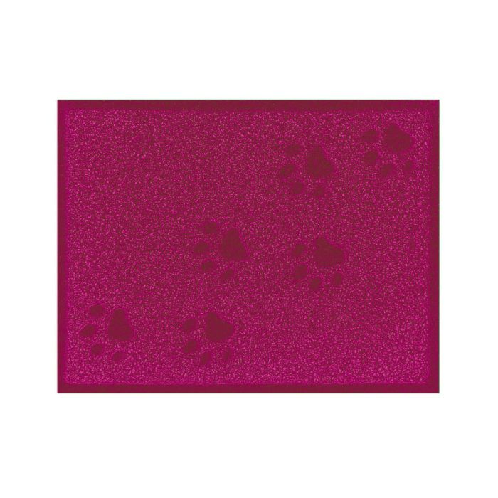 Килимок прямокутний з лапками 3040см Малиновий