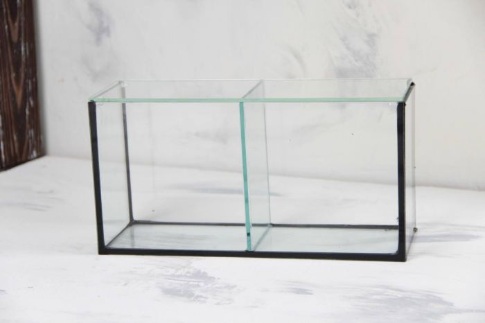 Акваріум для півників 4,5 л з перегородкою, 301015 