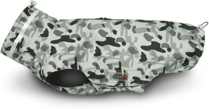 Попона дощовик для собак Wolters Camouflage Сірий з чорним 32 см