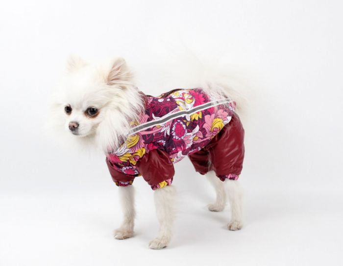 Набір Фрезія жилет силікон + комбінезон велсофт бордо (дівчинка) М