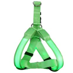 Шлея з перестібкою комплект для собак М 2, 5х15х45см Зелений 