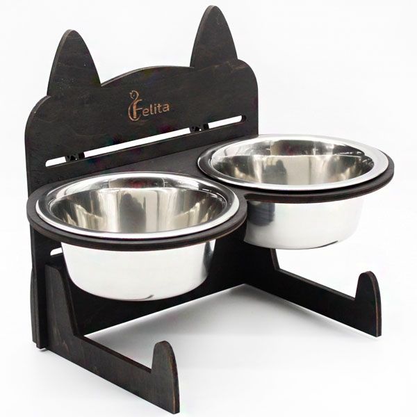 Кормушка для котів Cat Joy Мордочка венге 