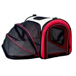 Сумка-переноска розкладна 40х28х25 см з сіткою чорно-жовта 