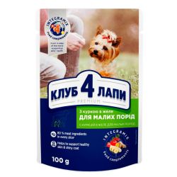 Клуб 4 Лапи для собак преміум курка в желе 100г 