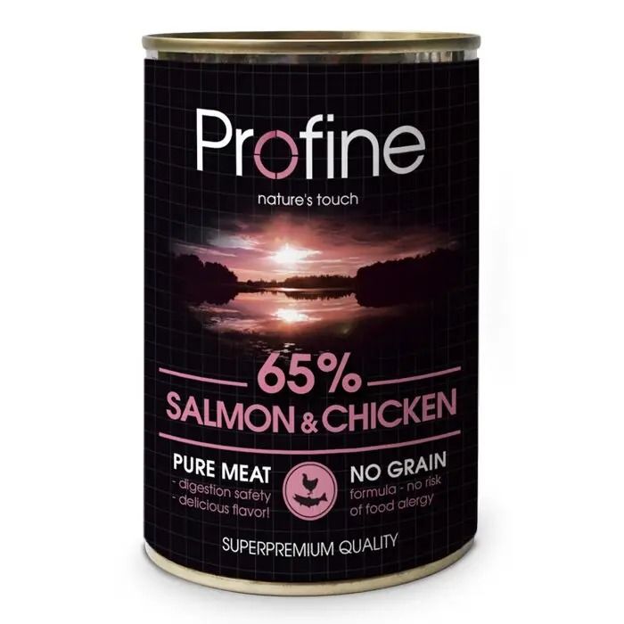 Profine Salmon and Chicken вологий корм для собак усіх порід з лососем та куркою 400 г 