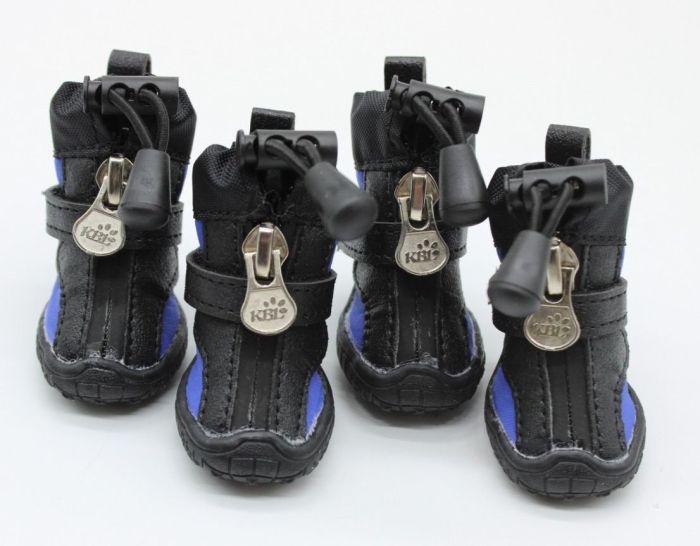 Взуття для собак плащівка трикотаж синя 1096 1 (43,5 см)