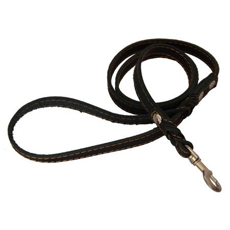 Повідець з ремінною шкіри з запльотом прострочений 25 мм