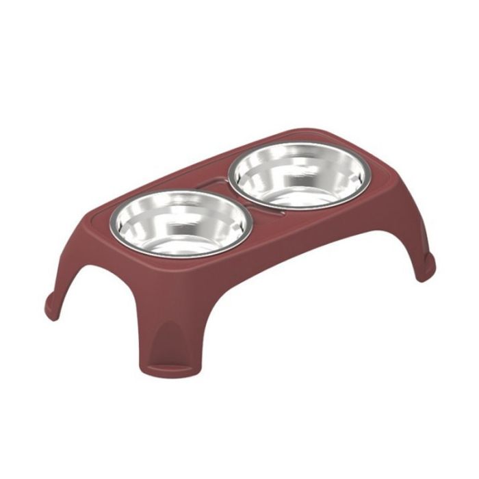 Бар Столик пластик з 2 металевими мисками S 200мл