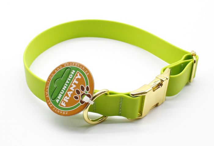 Нашийник Franty Сяйво біотан 25 мм  30-51 см. Салатовий