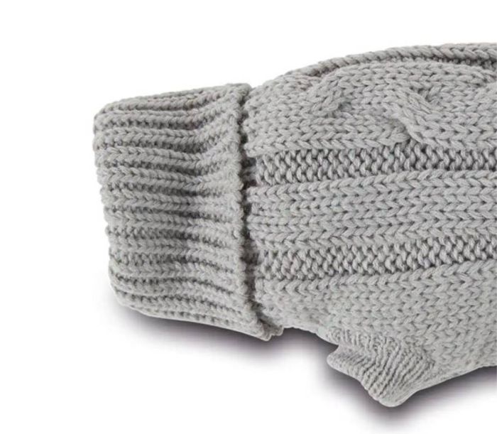 В'язаний светр для собаки Wolters Cable Knit з візерунком коси 50 см Сріблястий