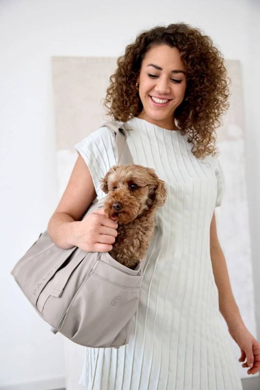 Сумка-переноска для собак Palopa Weda Сіро-коричневий