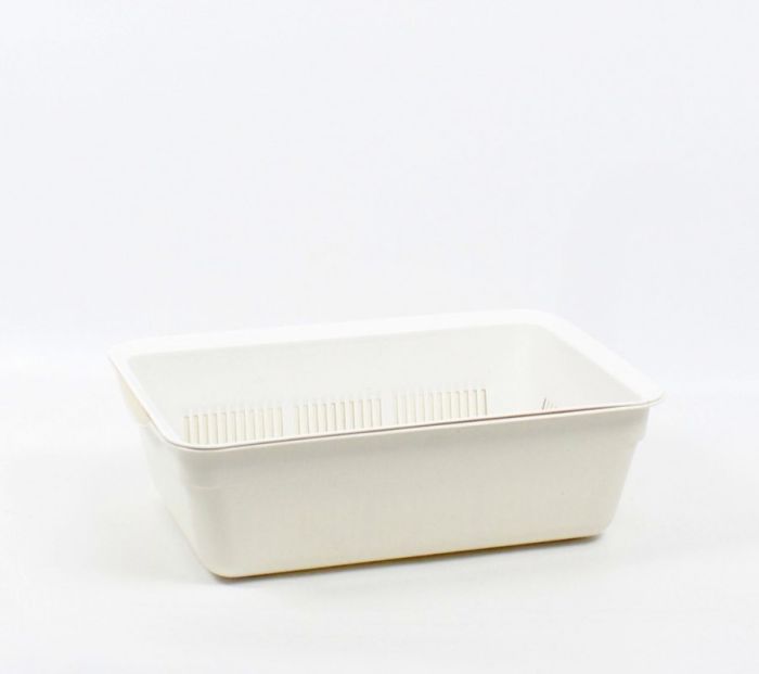 Туалет Дніпро глибокий із сіткою кремовий 39,8х27х12 см