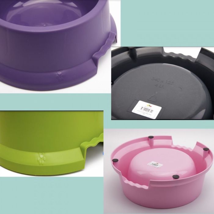 Миска для собак Geras 225 17 см 1.4 л Кавовий