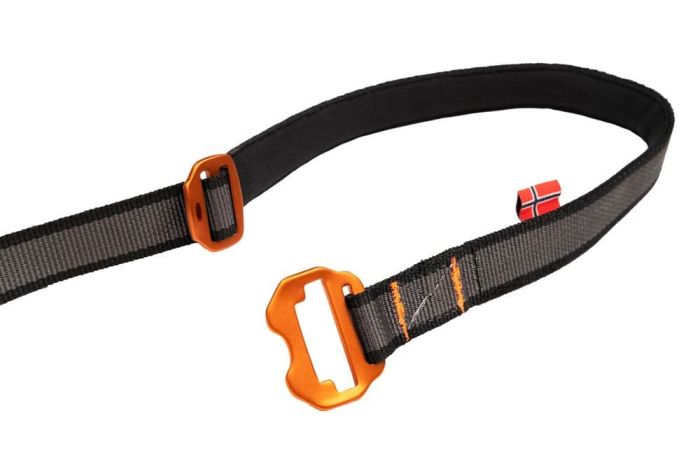 Регульований повідець для собак Touring bungee adjustable Non-stop dogwear Чорний/Сірий S 50 см/13 мм
