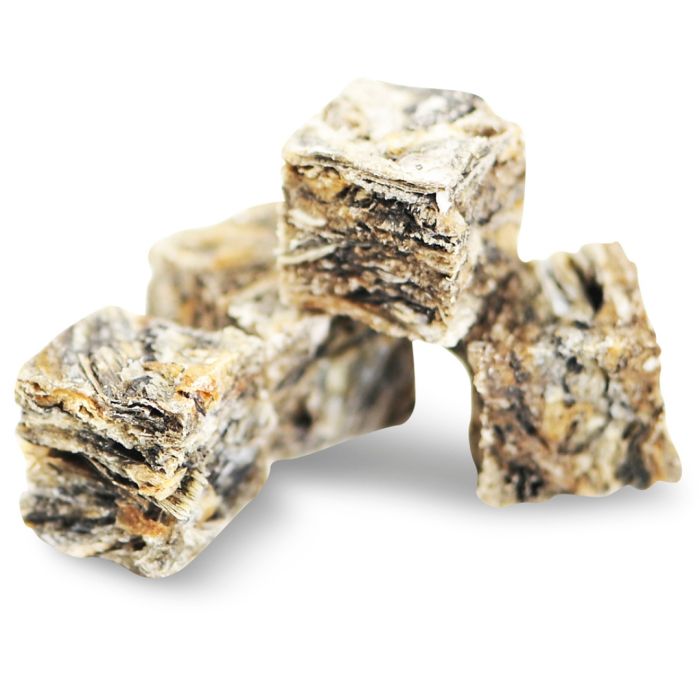 Натуральні ласощі для собак з 100% Шкіри Білої Риби Fish4Dogs Sea Jerky Рибні квадратики 575 г