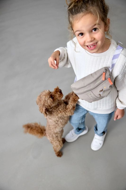 Дитяча сумка-бананка для ласощів та аксесуарів собак Palopa Bum Bag Mini Enja Бежевий