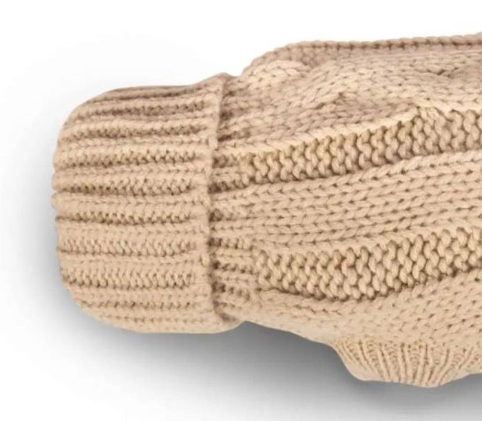 В'язаний светр для собаки Wolters Cable Knit з візерунком коси 30 см Бежевий