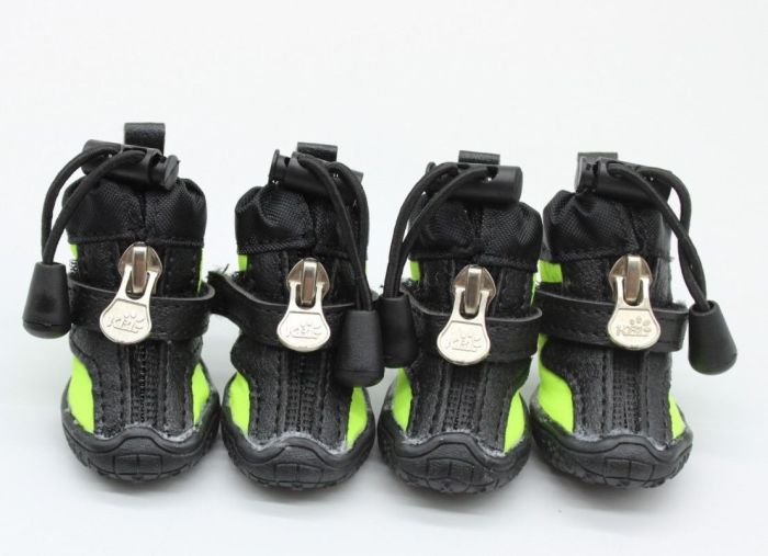 Взуття для собак плащівка трикотаж салатова 1096 5 (6,54,8 см)