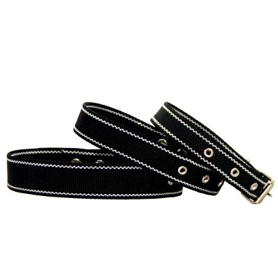 Нашийник для собак, одинарний капрон, чорний 40-50 см