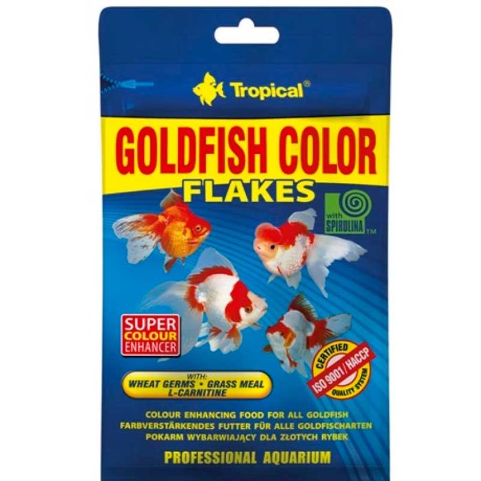 Пластівці для золотих риб Tropical goldfish color 12г 703717 