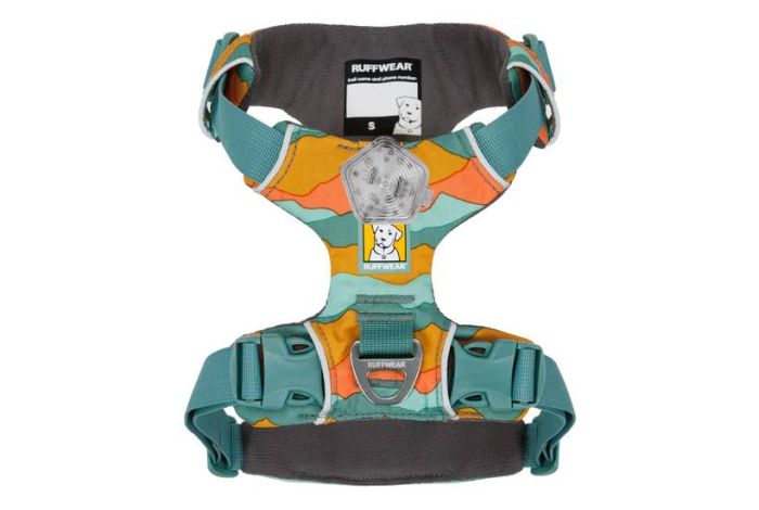 Повсякденна шлейка для собак Ruffwear Front Range® L/XL 81-107 см Бірюзово-жовтогарячий