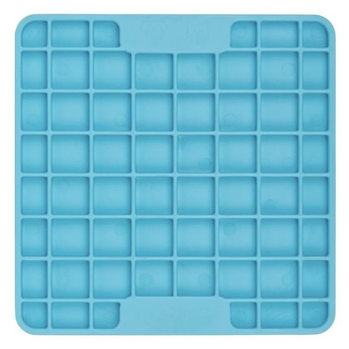 Лизальний килимок антистрес для маленьких собак собак LickiMat Mini Playdate Turquoise, м'яка основа