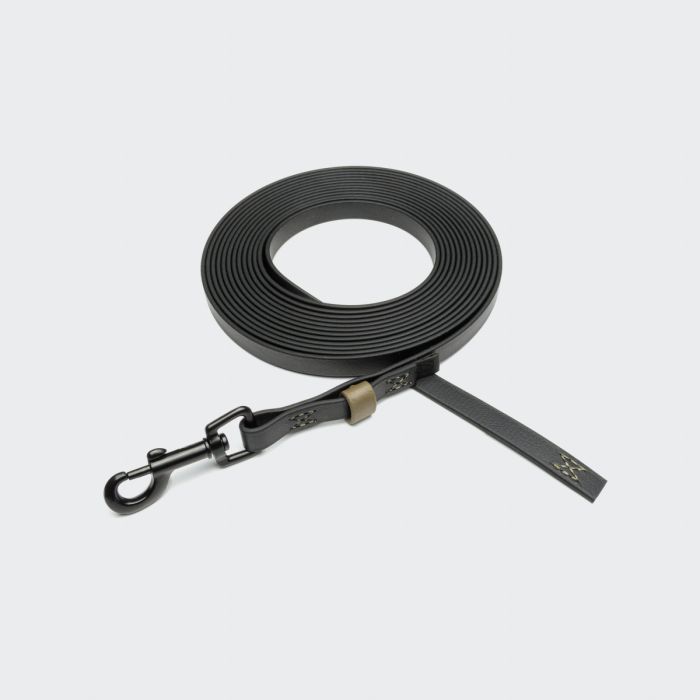 Повідець для собак Cloud7 Long Line Ipanema 10 м / 1.3 см Чорний S
