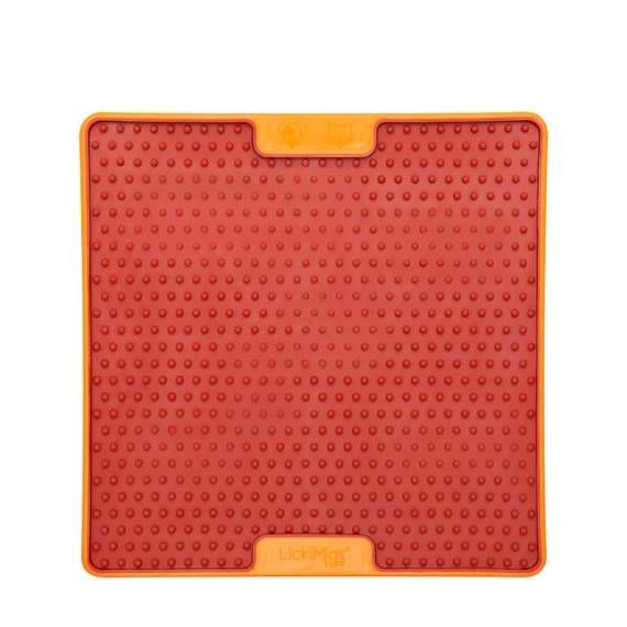 Лизальний килимок антистрес для собак LickiMat Soother PRO Tuff Orange тверда основа
