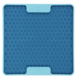 Лизальний килимок антистрес для маленьких собак собак LickiMat Mini Tuff Soother Turquoise, тверда основа