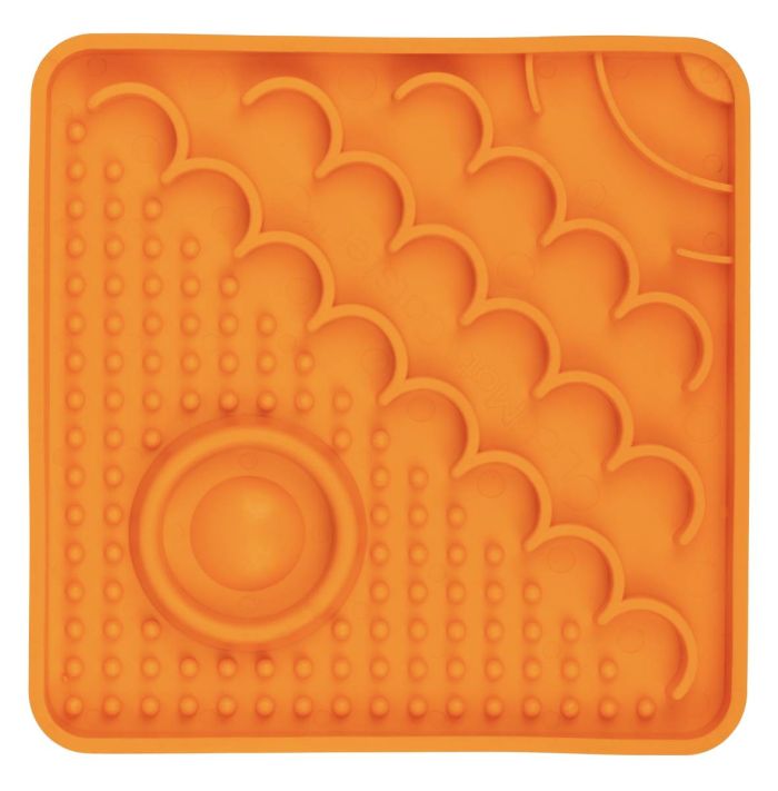 Лизальний килимок антистрес для кішок LickiMatster Orange