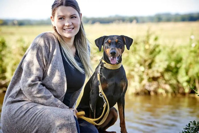 Нашийник для собак пом'якшений Wolters Professional Comfort 10 60-70 см / 45 мм Жовтий