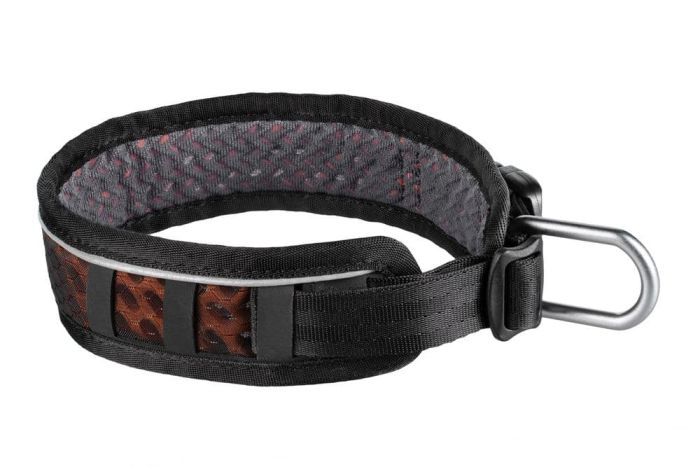 Регульований нашийник для собак Rock adjustable collar Non-stop dogwear Чорний/Помаранчевий S
