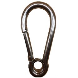 Карабін пожежний з кільцем 9 см 