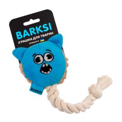 Іграшка для собак Barksi Кіт з пищалкою та канатом 