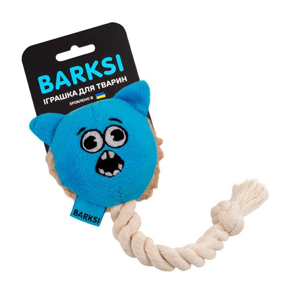 Іграшка для собак Barksi Кіт з пищалкою та канатом 