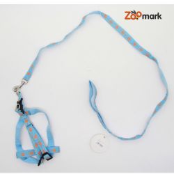 Шлея і повідець комплект 2,0  14-18120см стрічка з дитячим малюноком 