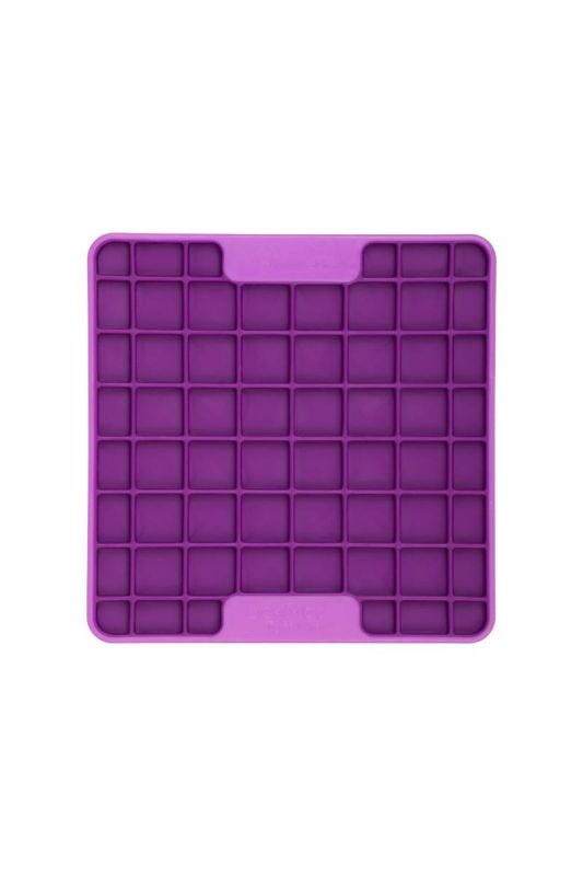 Лизальний килимок антистрес для маленьких собак собак LickiMat Mini Tuff Playdate Purple, тверда основа