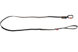 Повідець для собак Touring bungee leash Non-stop dogwear Чорний/Сірий 3,8 м/23 мм