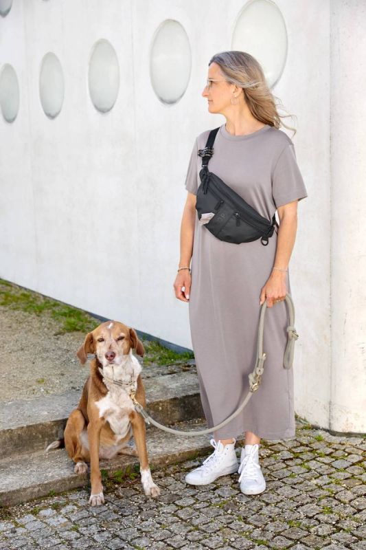 Сумка-бананка для ласощів та аксесуарів собак Palopa Emma Чорний