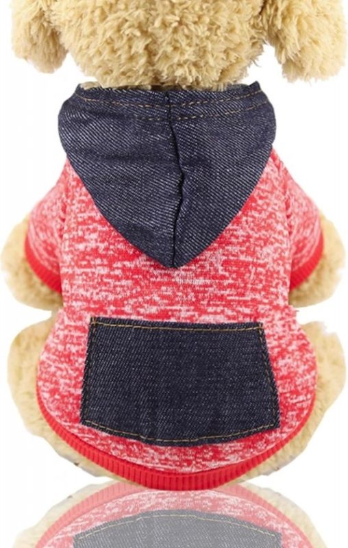 Худі Меланж на флісі червоний, XS 