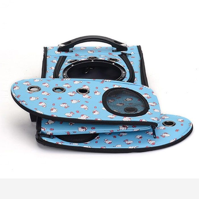 Рюкзак Шкіряний з ілюмінатором Kitty 403322 см Чорний