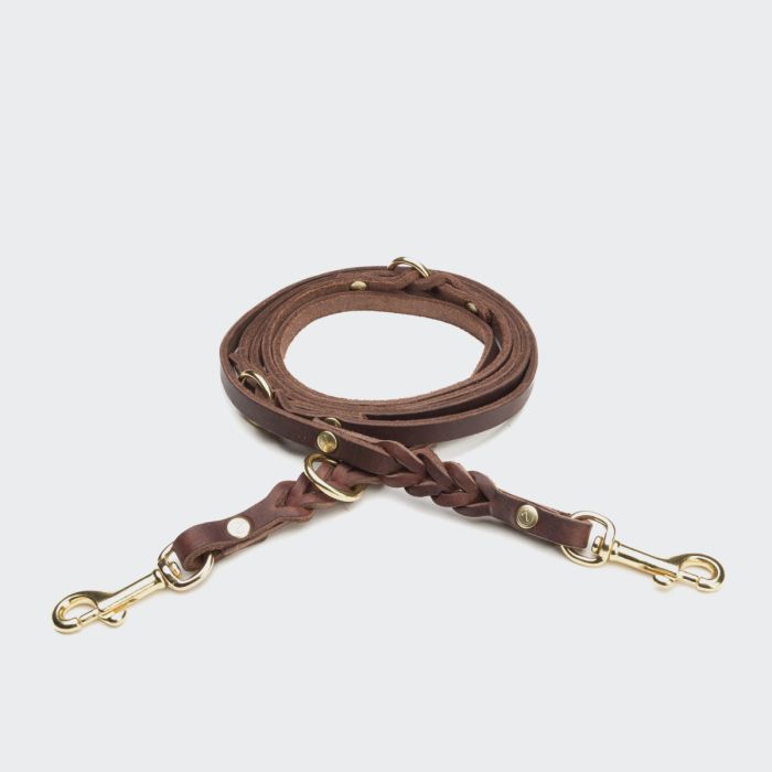 Повідець для собак Cloud7 Riverside Park 225 см / 1 см Коричневий S