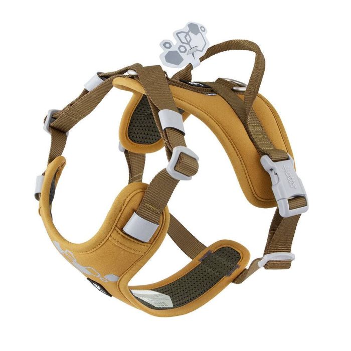 Шлейка пом'якшена для собак Hurtta Weekend Warrior Harness II ECO Темно-жовтий 65-80