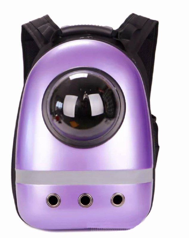 Рюкзак пластик ілюмінатор з смугою 32х42х29 см бузковий