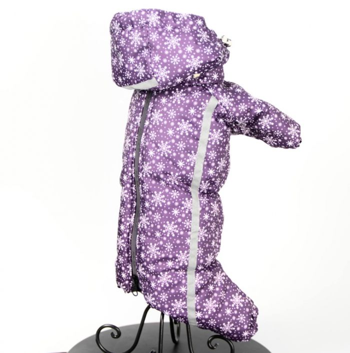 Хутровина комбінезон для собак дівчаток на силіконі S2 мопс