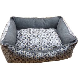 Лежак для тварин 52х42х21 см меблевий велюр 