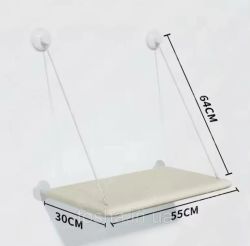 Гамак на вікно 5430 см. Коричневый