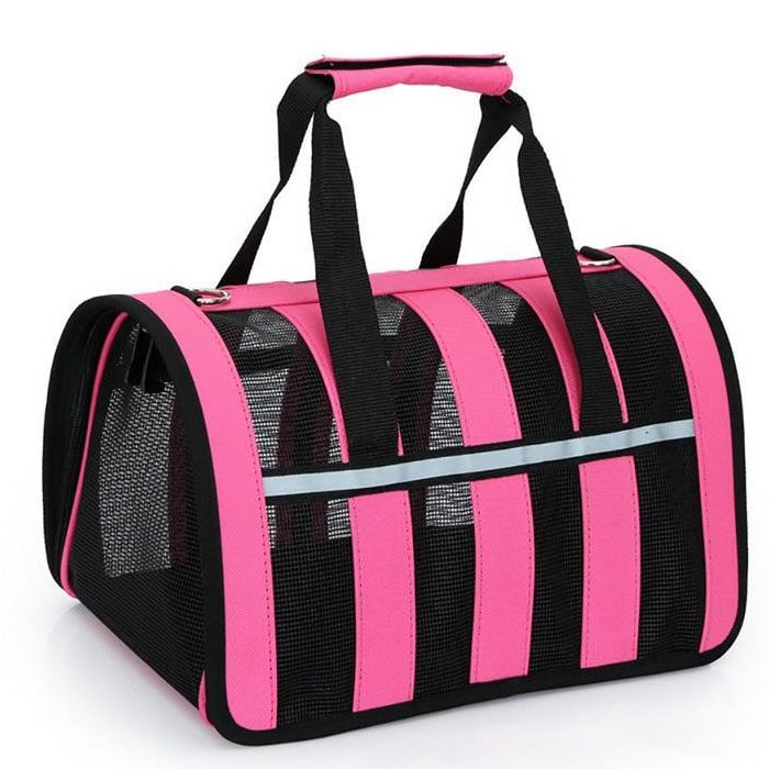 Сумка-переноска для тварин рожева 49  28 см