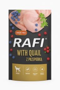 Консерви Dolina Noteci Rafi для собак. з мяса перепела з чорницею та журавлиною 500 г. 